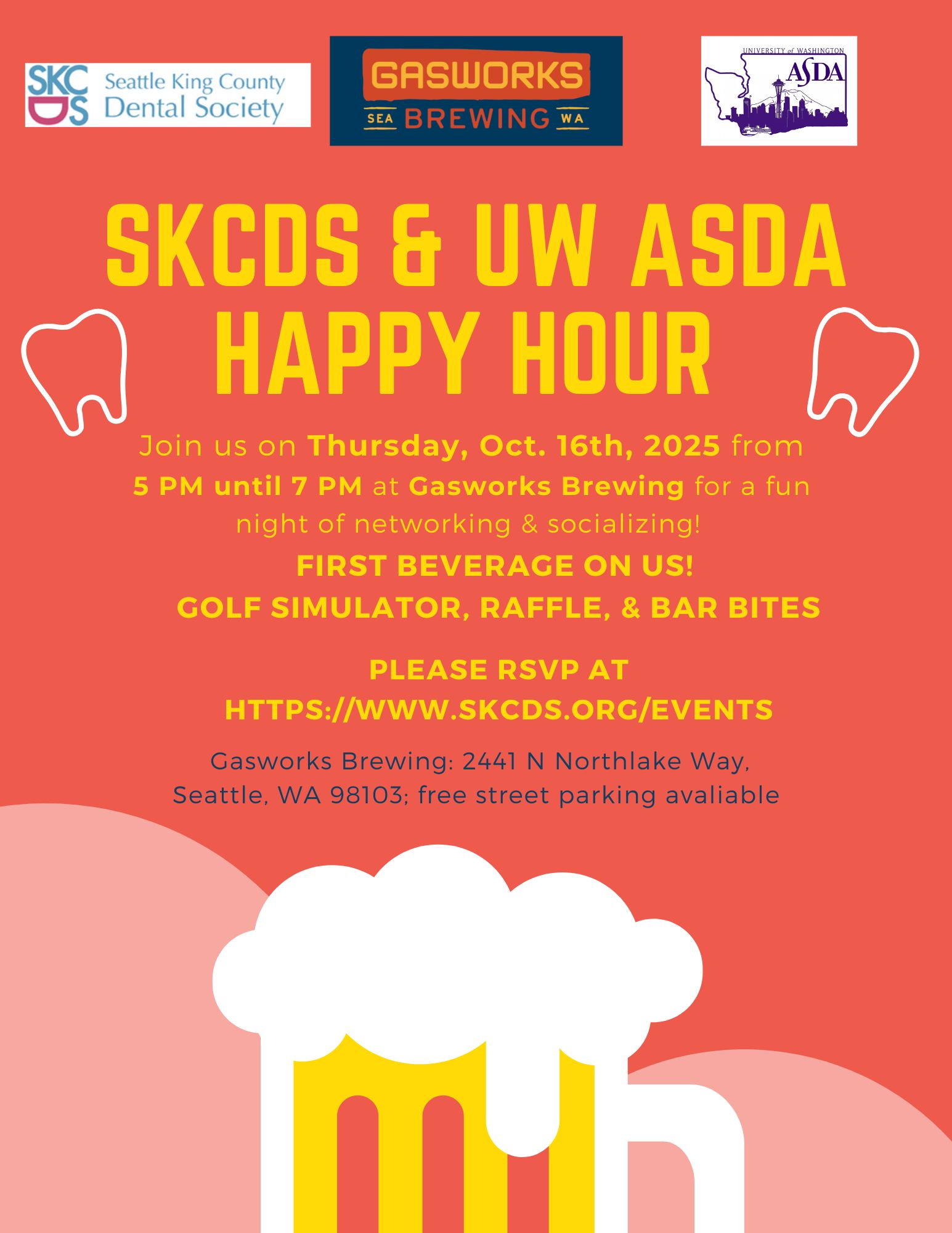 SKCDS & UW ASDA Happy Hour 10.16.25